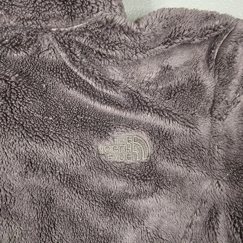 The North Face Jacket Womens Large Osito Gray Fleece Preppy Outdoor Skiing Y2K - Picture 9 of 12